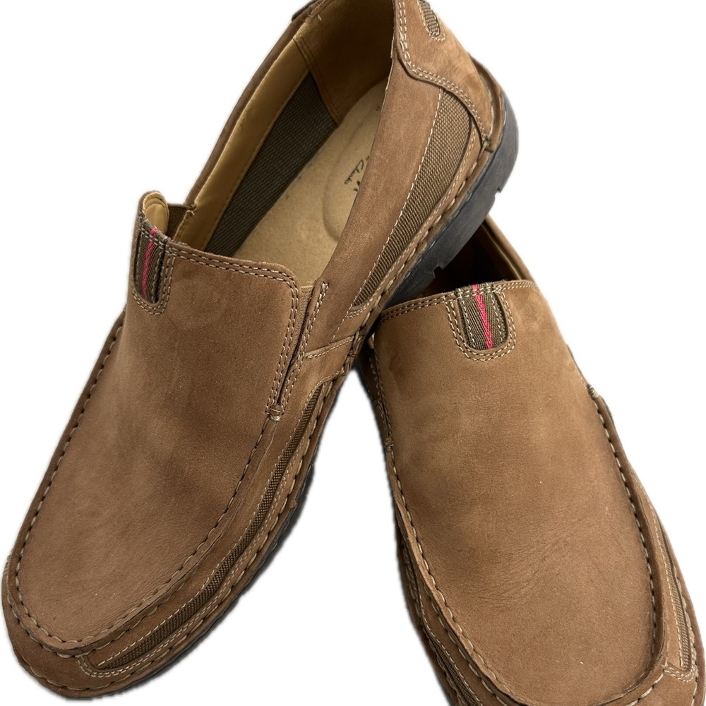 Men’s Clark’s Collection brown nubuck size 10 W loafer